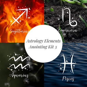 Astrology Anointing Kit 3 - Sagittarius, Capricorn, Aquarius, & Pisces